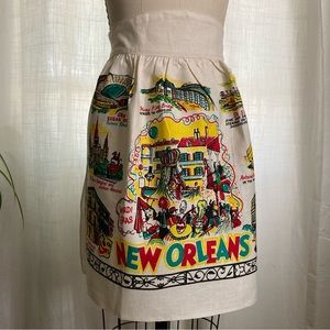 Vintage 50s New Orleans Souvenir Apron